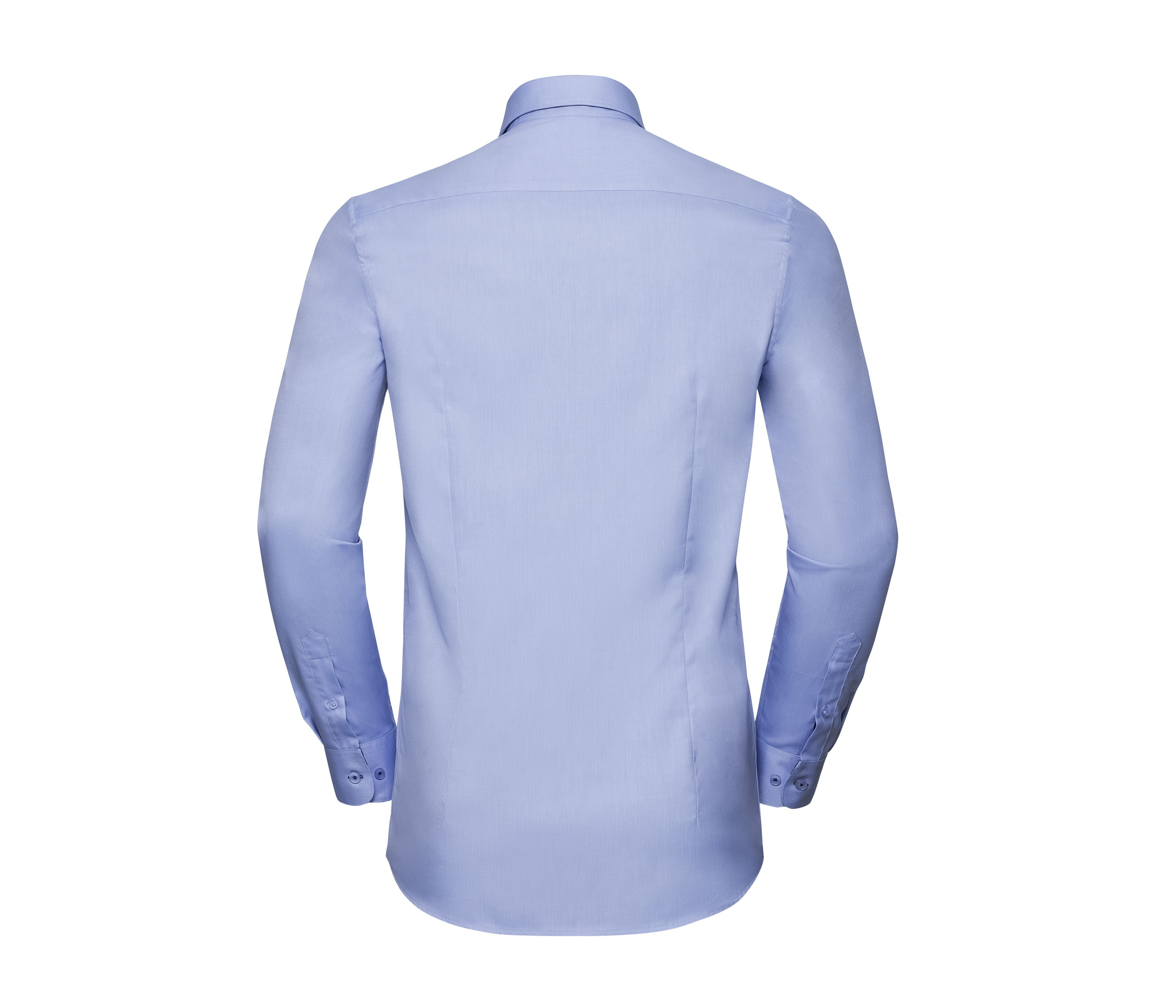 MEN'S LONG SLEEVE TAILORED CONTRAST HERRINGBONE SHIRT