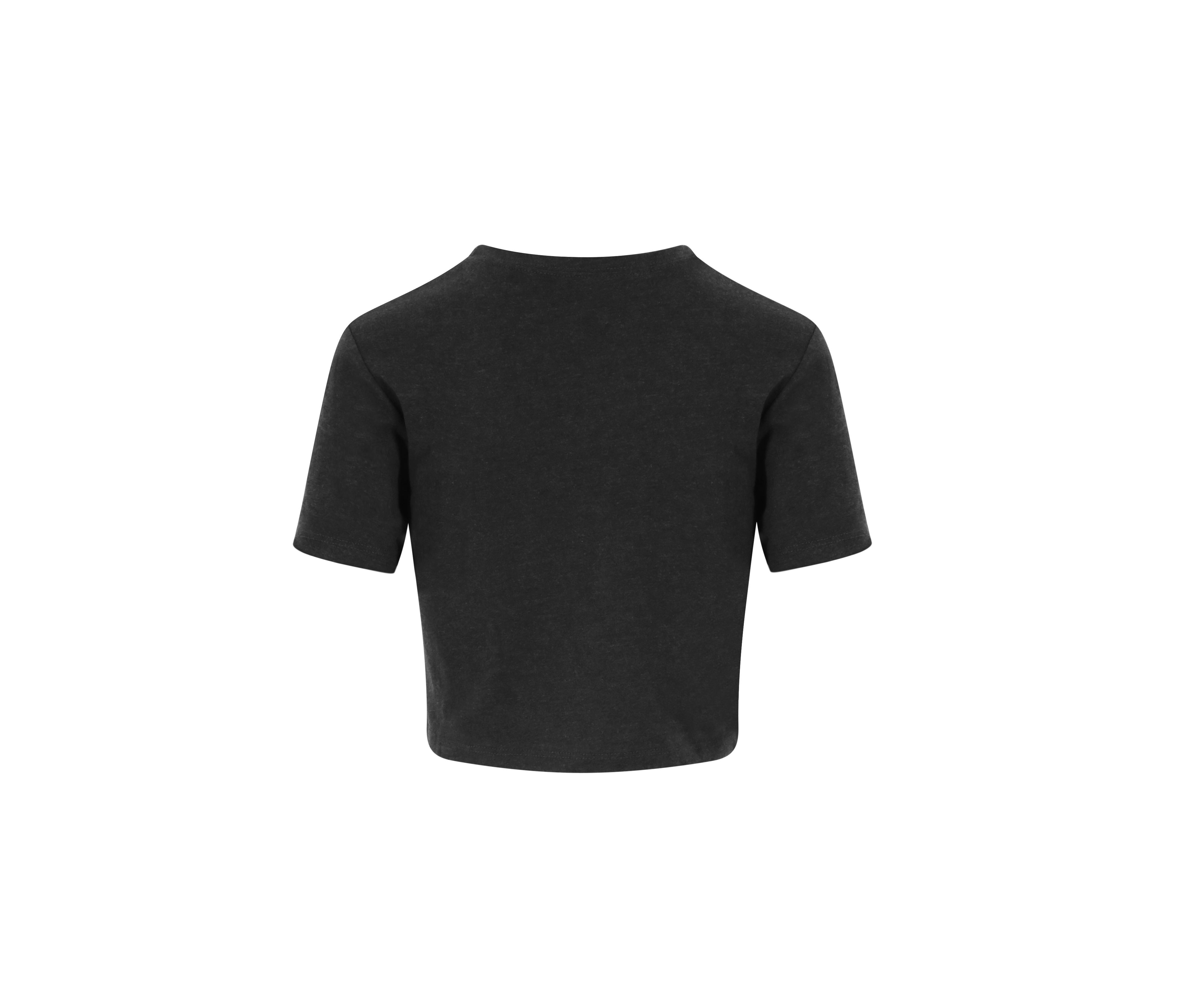 WOMEN' S TRI-BLEND CROPPED T