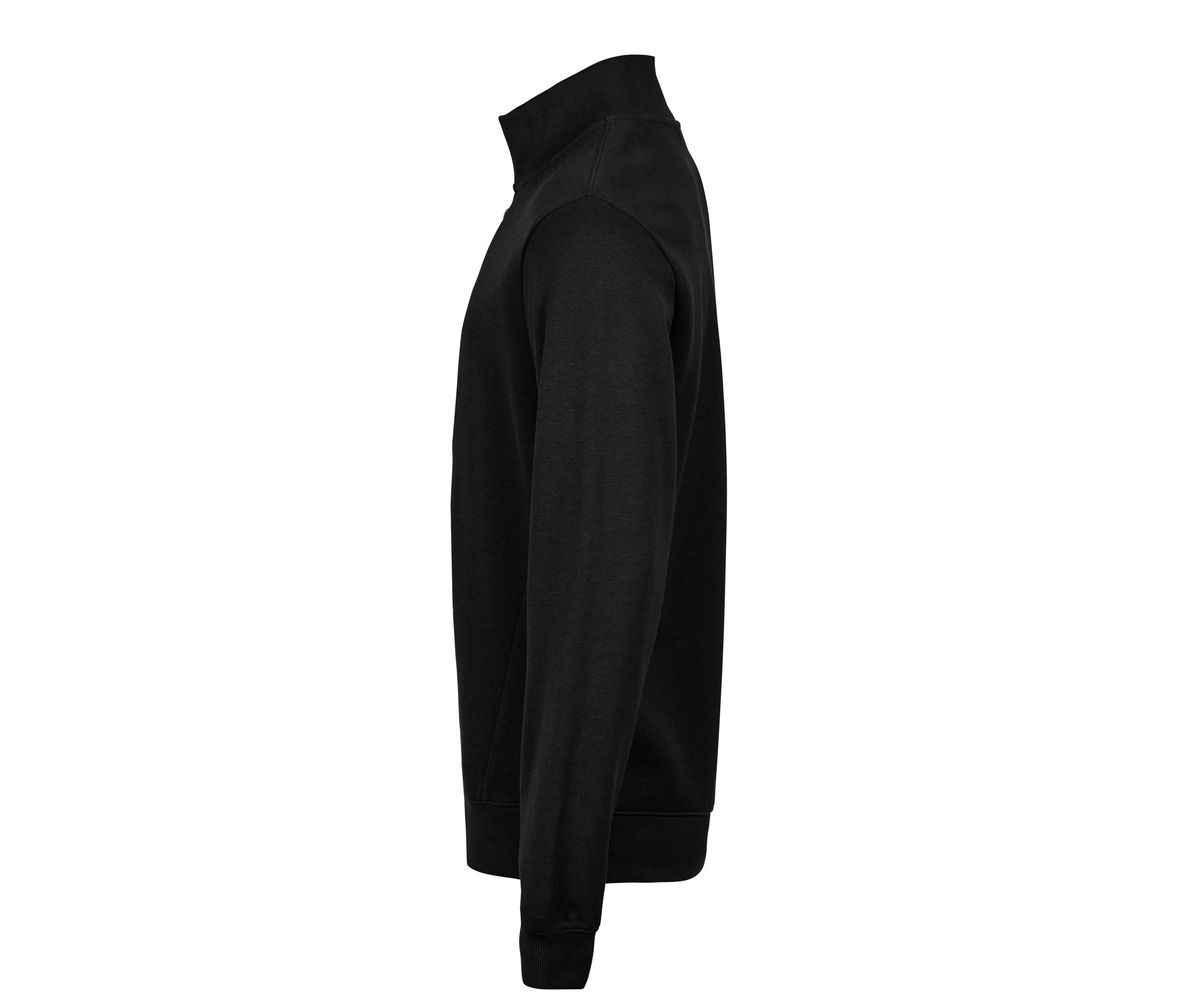 RIBBED INTERLOCK HALF ZIP
